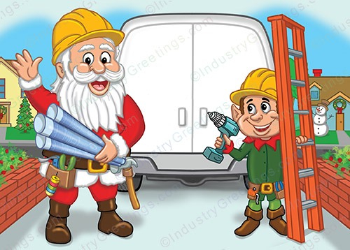 Contractor Crew Christmas Card