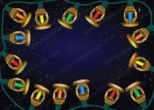 Festive Fire Sprinkler Holiday Card