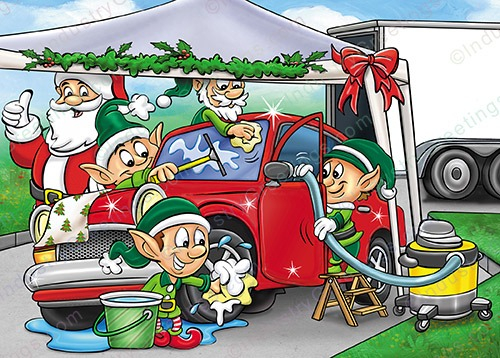 Mobile Detail Service Christmas Card