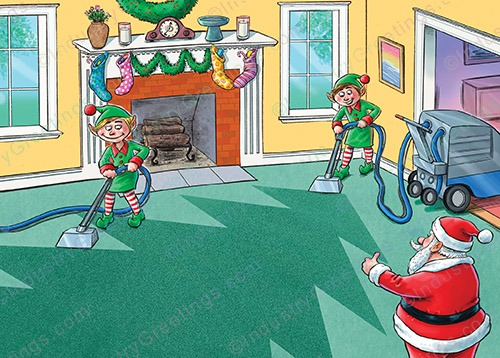 Carpet Cleaning Company Holiday Card