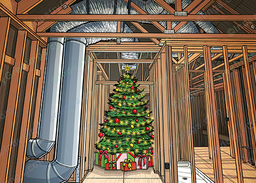 Residential Construction Christmas Card