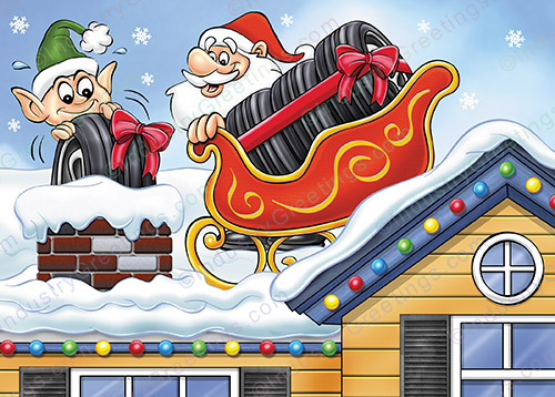 Tire Business Christmas Card