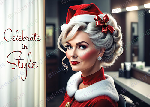 Hairstylist Christmas Card