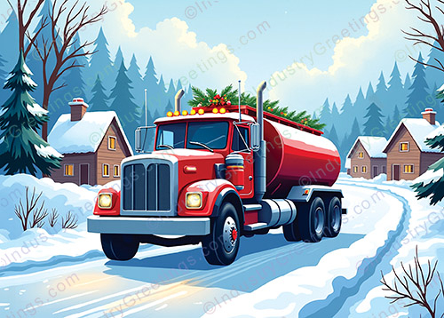Fuel Oil Business Christmas Card