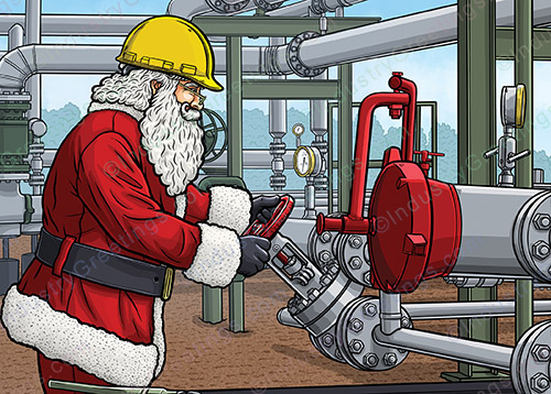 Pipeline Operator Christmas Card