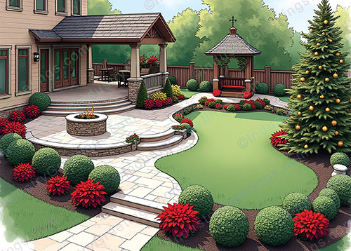 Outdoor Architecture Christmas Card