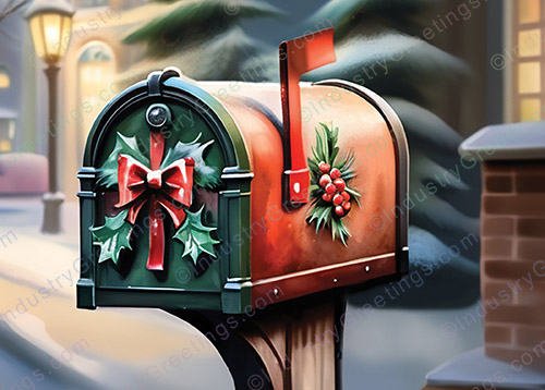 Mail Carrier Holiday Card