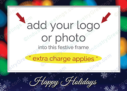 Candy Cane Frame Christmas Card