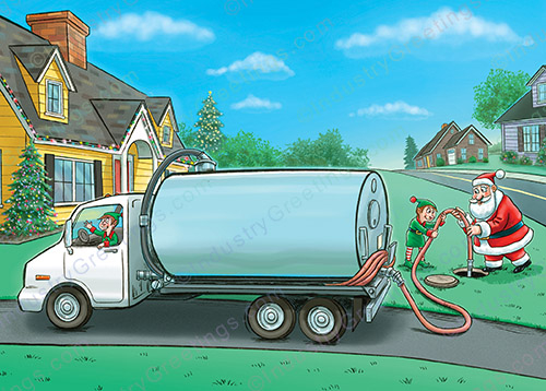 Septic Service Christmas Card