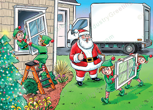 Replacement Windows Christmas Card