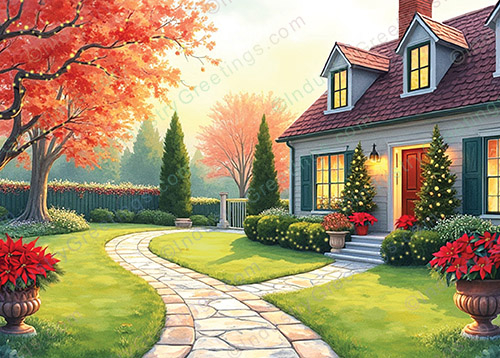 Curb Appeal Christmas Card