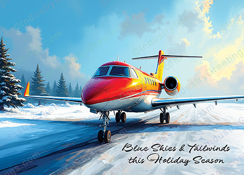 Flight Charter Service Christmas Card