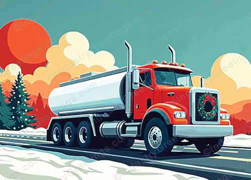 Fuel Oil Business Christmas Card