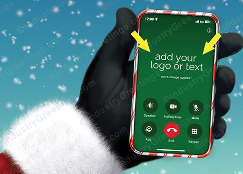 Mobile Phone Logo Christmas Card