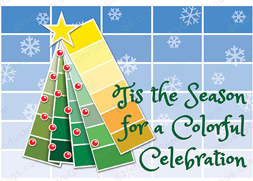 Paint Color Chart Christmas Card