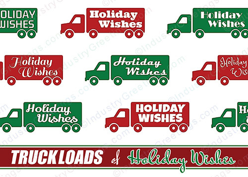 Trucking Themed Christmas Card