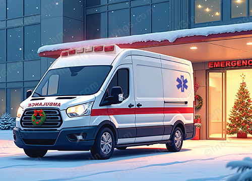 Ambulance Company Christmas Card
