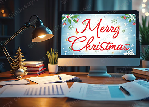 Home Office Christmas Card