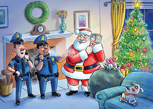 Security Breach Christmas Card