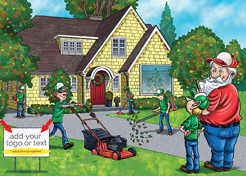 Landscape Team Logo Christmas Card