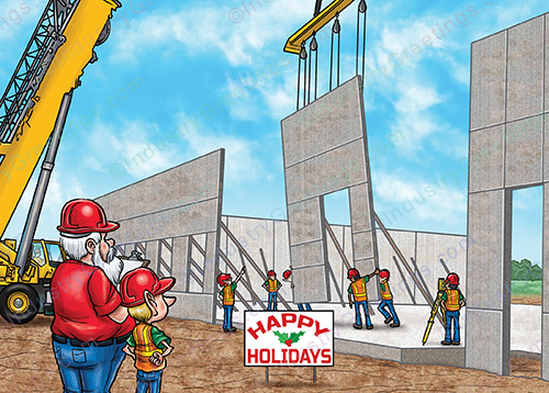 Tilt Up Construction Holiday Card
