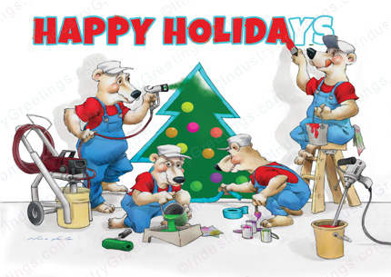 Painting Profession Holiday Card