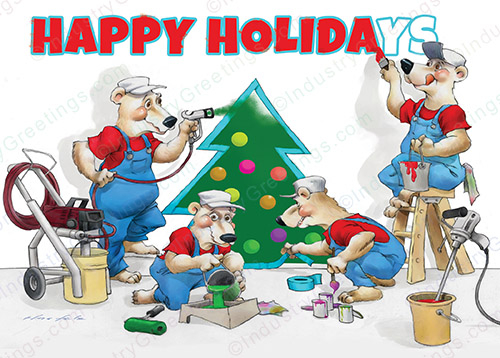Painting Profession Holiday Card