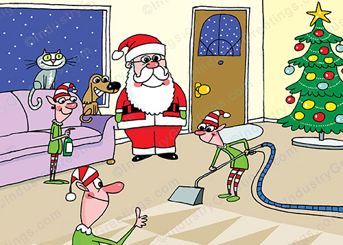 Carpet Care Profession Christmas Card