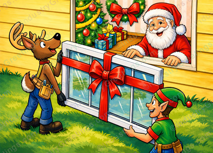 Window Replacement Christmas Card