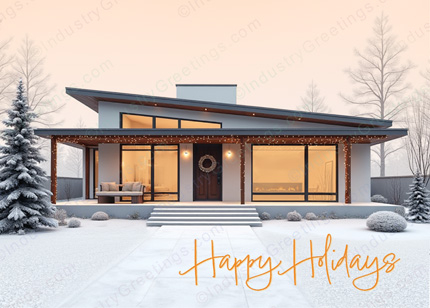 Happy Holiday Home Christmas Card