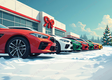 Automotive Sales Christmas Card