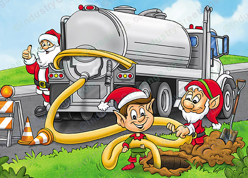 Septic Service Christmas Card