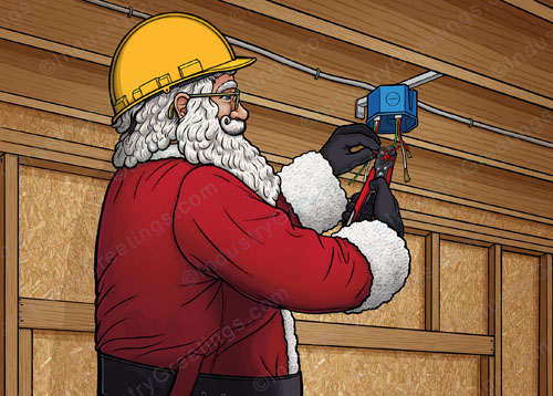 Master Electrician Christmas Card