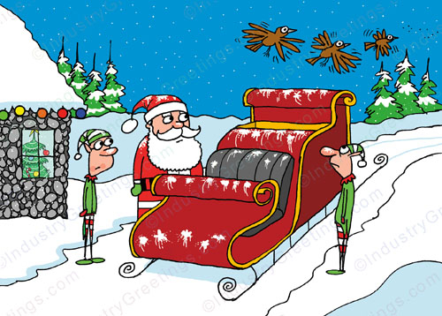 Funny Pest Service Logo Holiday Card