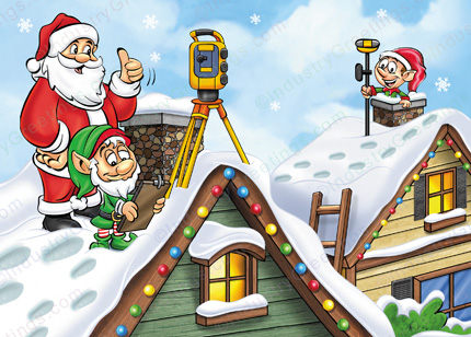 Surveyor Profession Christmas Card