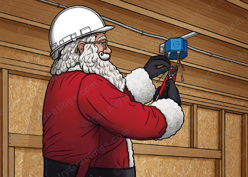 Electrical Profession Christmas Card
