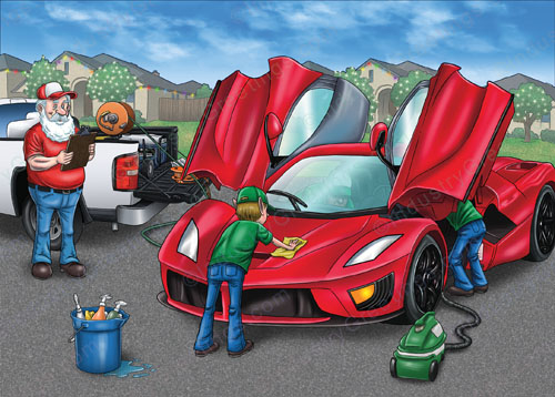 Automotive Detailing Christmas Card