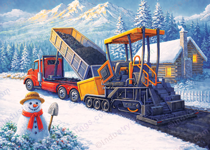 Paving Business Christmas Card