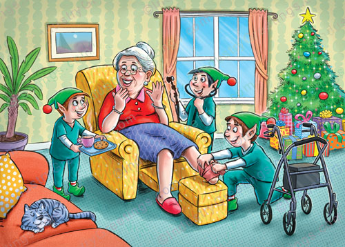 In Home Health Services Christmas Card