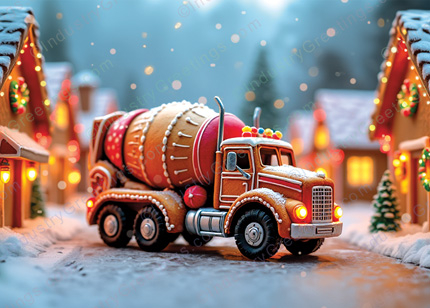 Funny Concrete Christmas Card