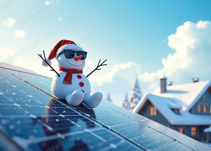 Solar Energy Business Christmas Card