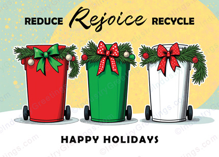 Trash Service Christmas Card