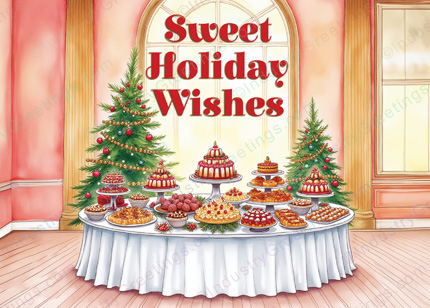 Wedding Cake Christmas Card