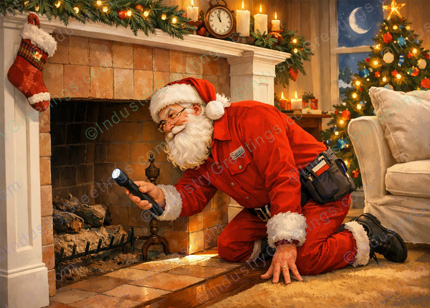 Chimney Inspection Christmas Card
