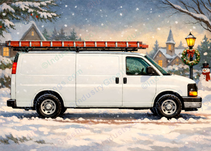 Full Service Van Christmas Card