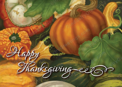 Business Holiday Thanksgiving Card