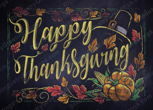 Holiday Greeting Thanksgiving Card