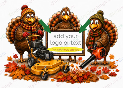 Lawn Care Company Thanksgiving Card