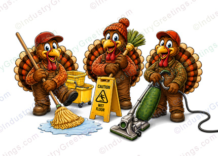 Janitorial Business Thanksgiving Card
