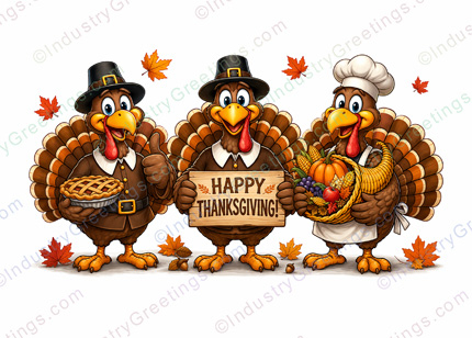 Funny Business Thanksgiving Card